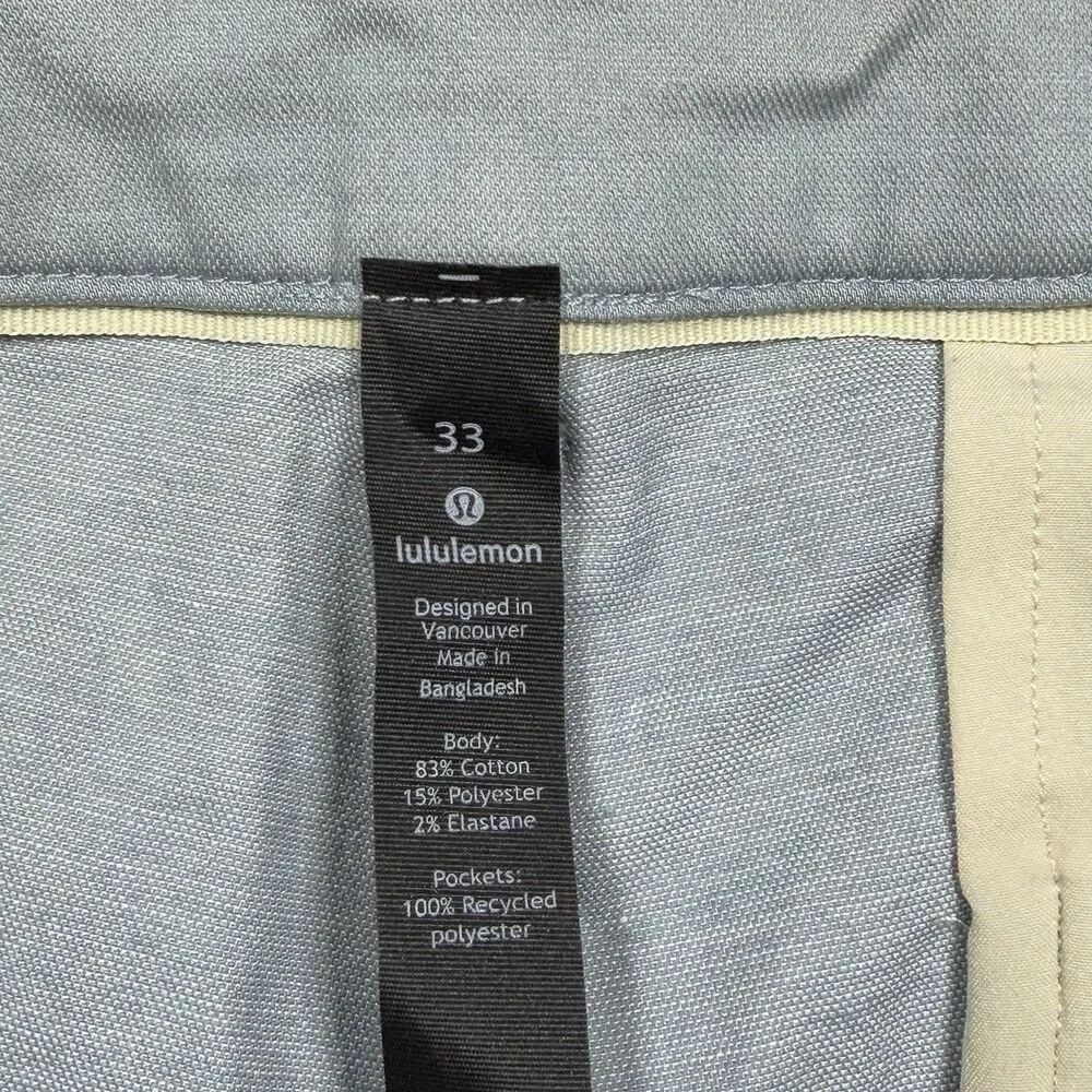 Lululemon Commission Short Mens Size 33 Light Blue 7